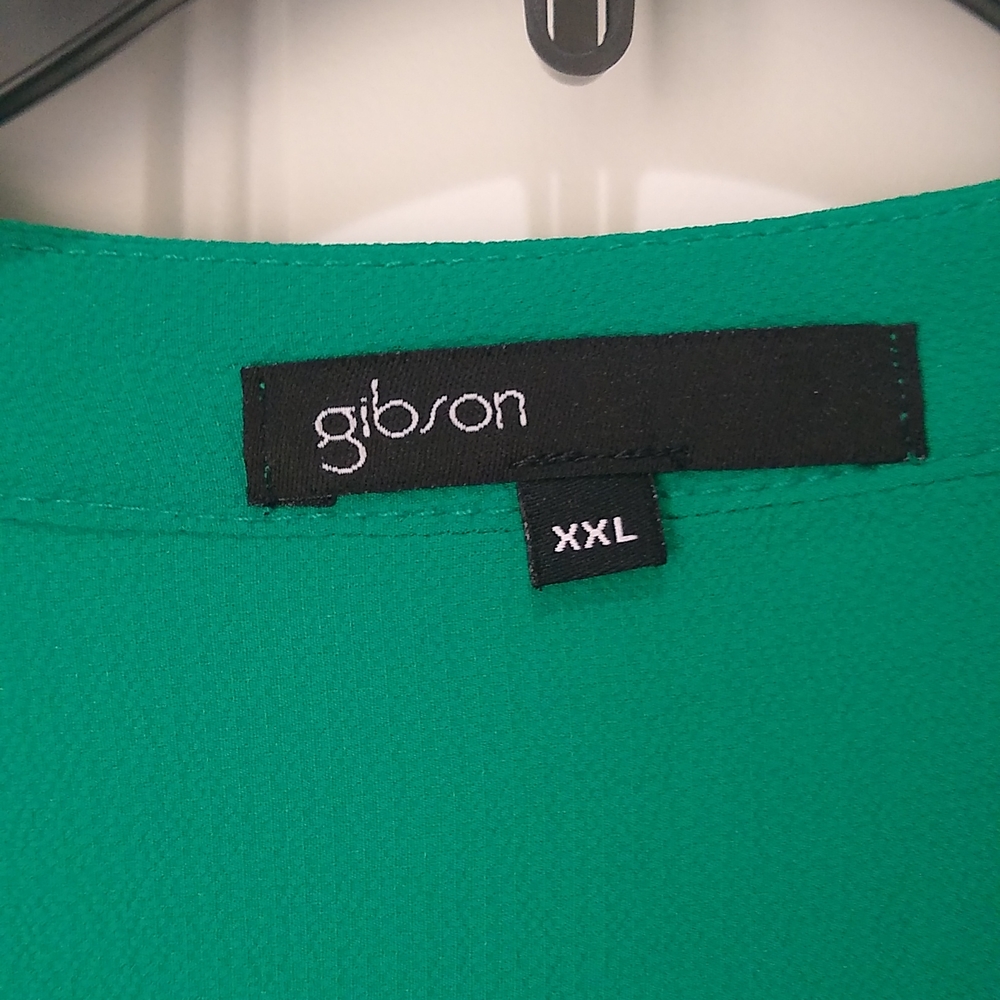 Gibson emerald green blouse - Picture 3 of 6